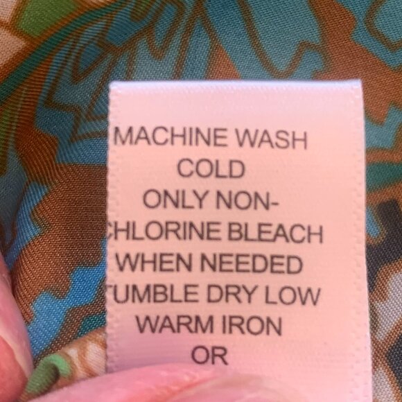 Banana Republic Paisley Sleeveless Cowl Neck Large Blouse - Picture 7 of 8